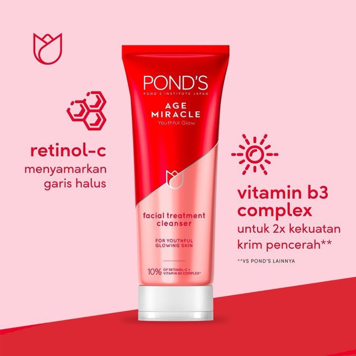 Sữa Rửa Mặt Pond'S Chống Lão Hóa - 100g