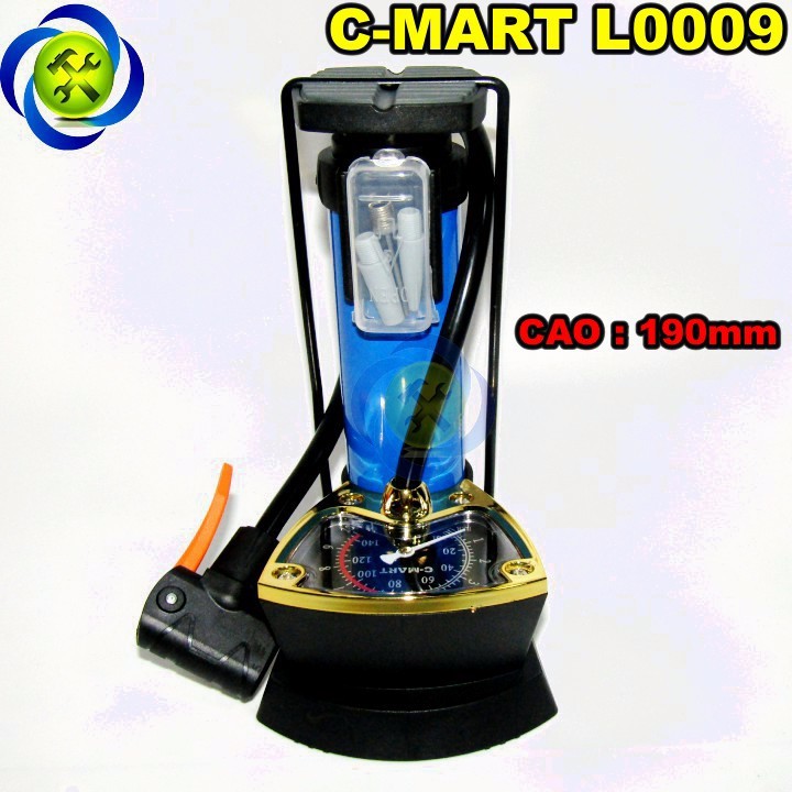 Bơm đạp 1 ống c-mart l0009 cao 190mm