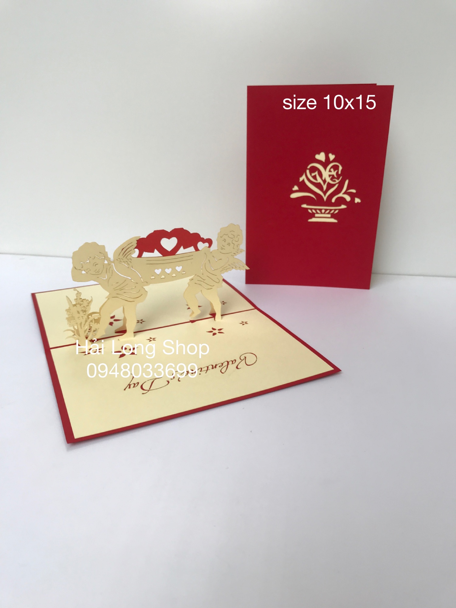 Thiên Thần 8 - Valentine - Love - Thiệp 3D