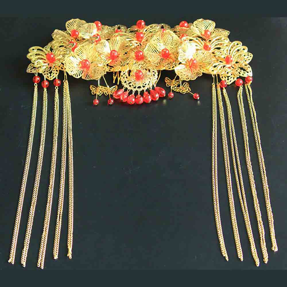 Cài Tóc Mỹ Ký Vàng Cổ Trang Trung Hoa