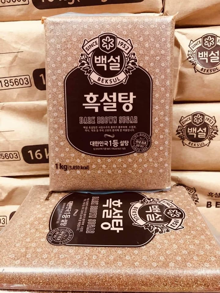 Đường đen Hàn quốc 1kg, làm trà sữa (giao hàng toàn quốc)