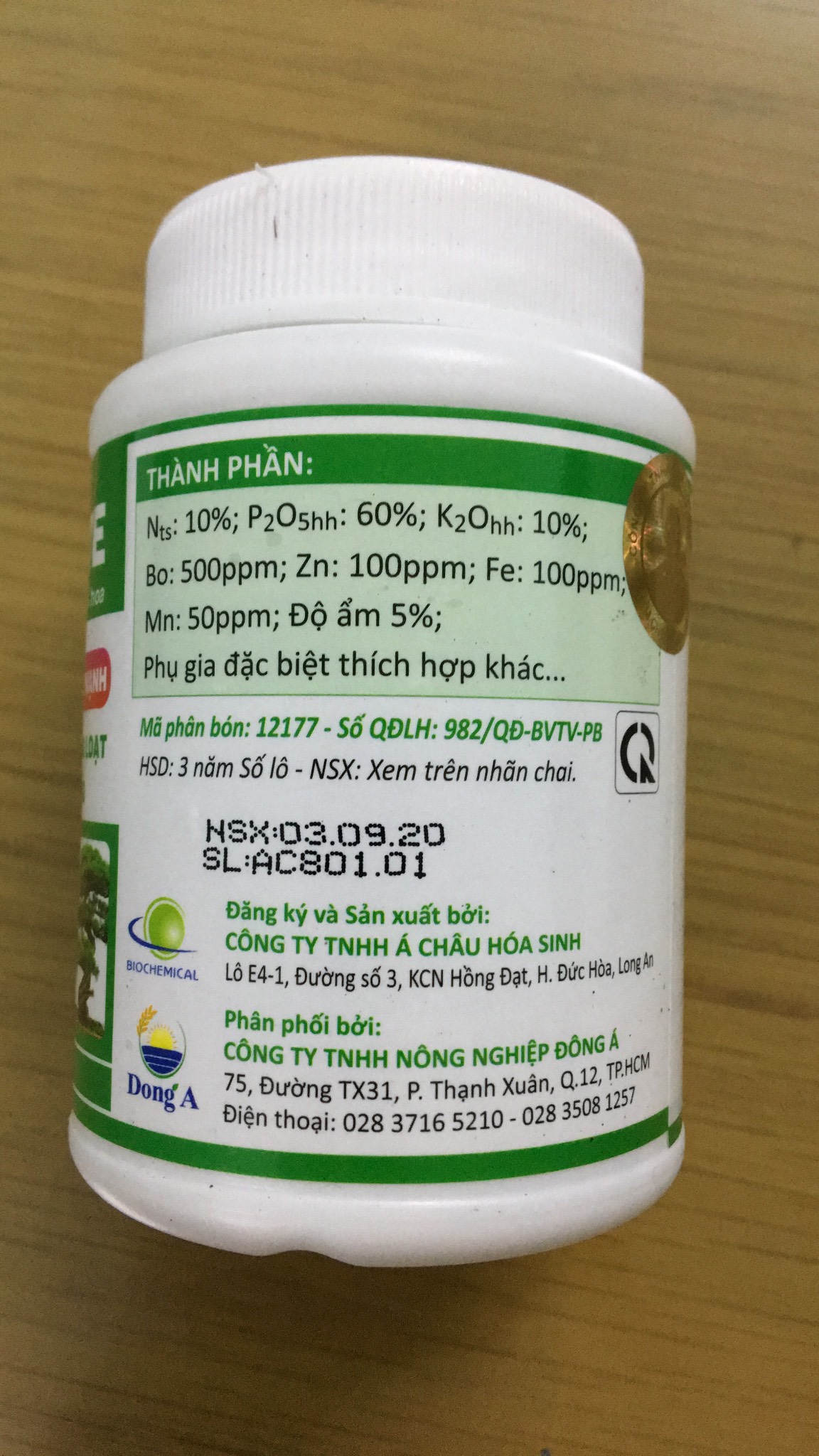 Siêu lân AC 10-60-10+TE lọ 100gr