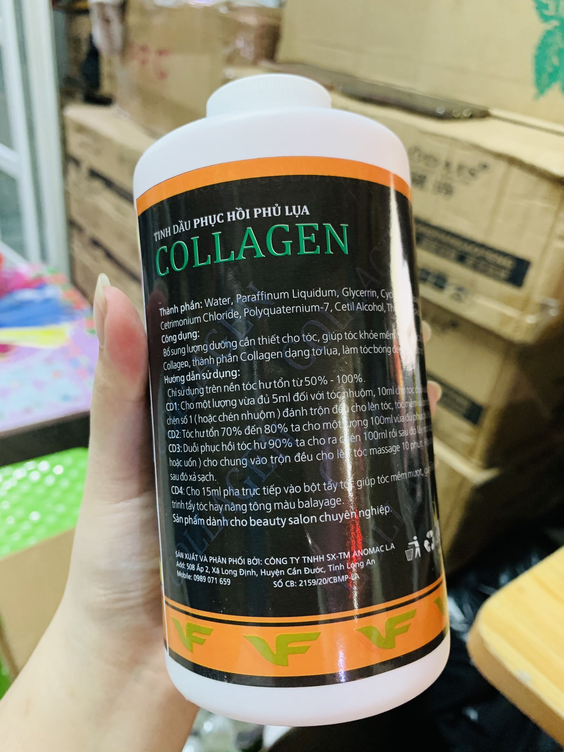 Tinh dầu phục hồi phủ lụa Collagen Hair Sille - 500ML/1000ML
