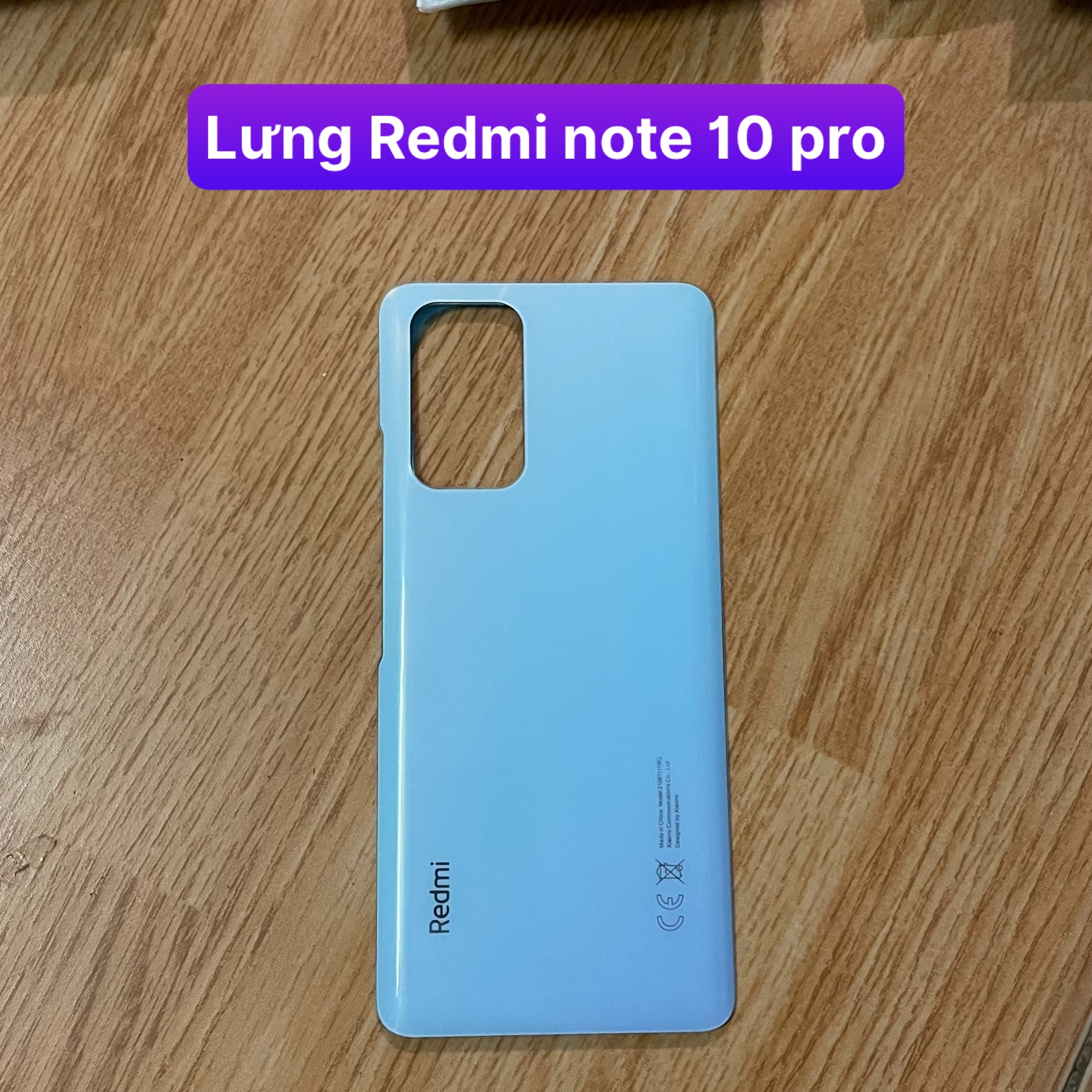 kính lưng zin điện thoại xiaomi Redmi note 10 pro