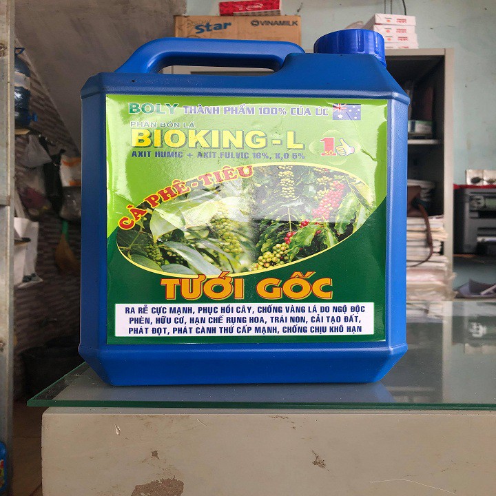 Phân bón lá  Bioking - L 5L, chất lượng đảm bảo an toàn đến sức khỏe người sử dụng, cam kết hàng đúng mô tả