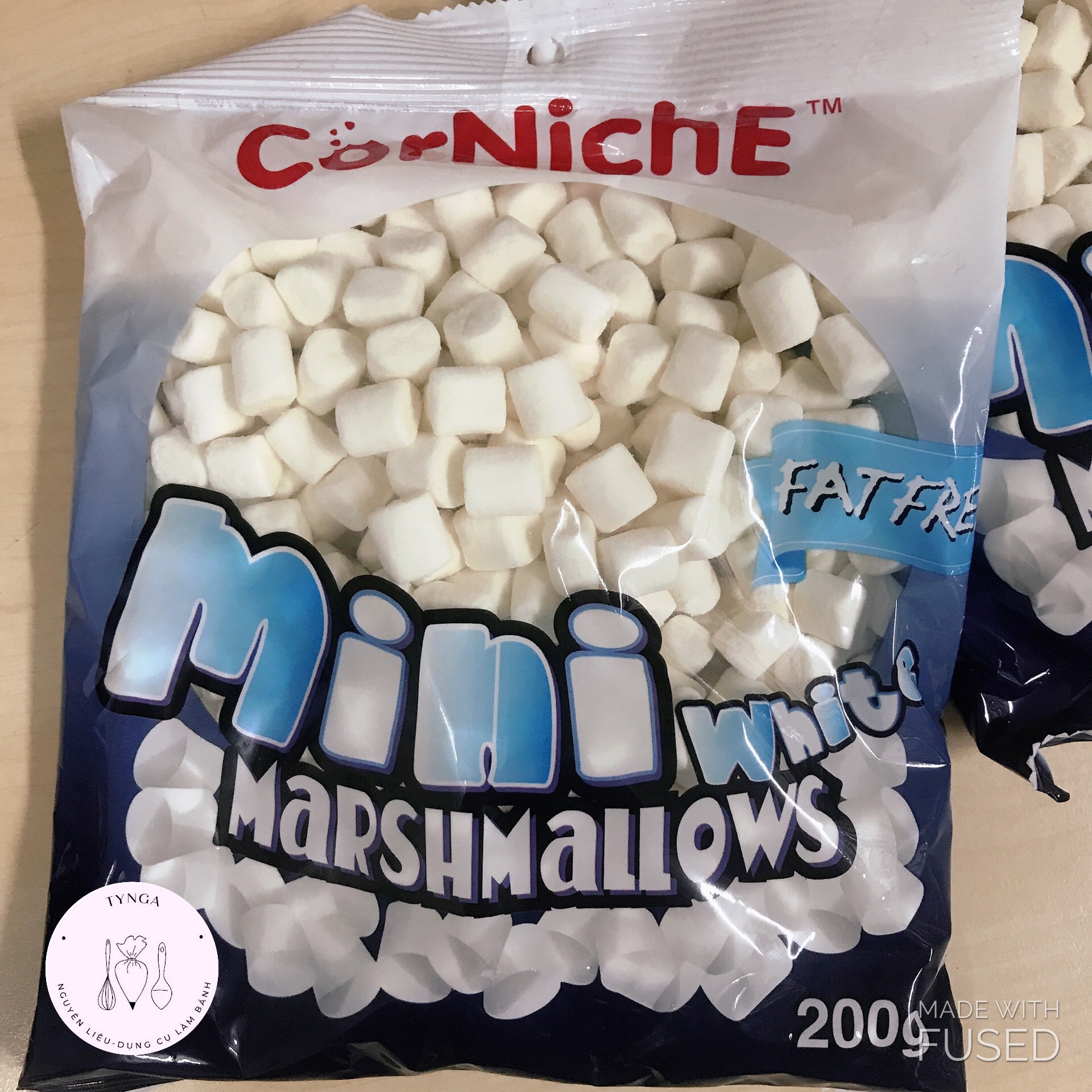 [Freeship + Quà Tặng 10k ]Kẹo dẻo trắng mini marshmallow CorNiche 200g