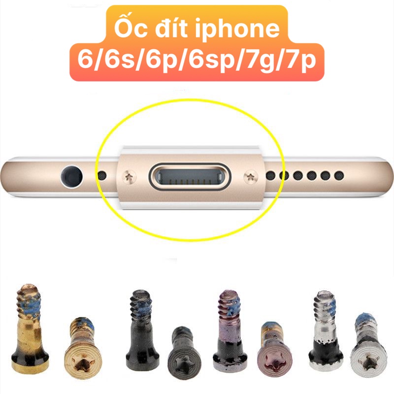 Túi 100 Ốc Đít Thay Thế Các Mã Iphone 6/6S/6P/6Sp/7G/7P