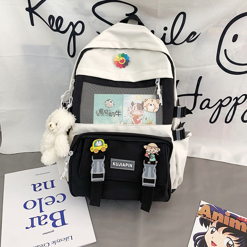 HOÀN TIỀN 15% - Balo nữ nam ulzzang hàn quốc đựng laptop đi học đi chơi du lịch thời trang giá rẻ tặng kèm sticker LATIMO BL1