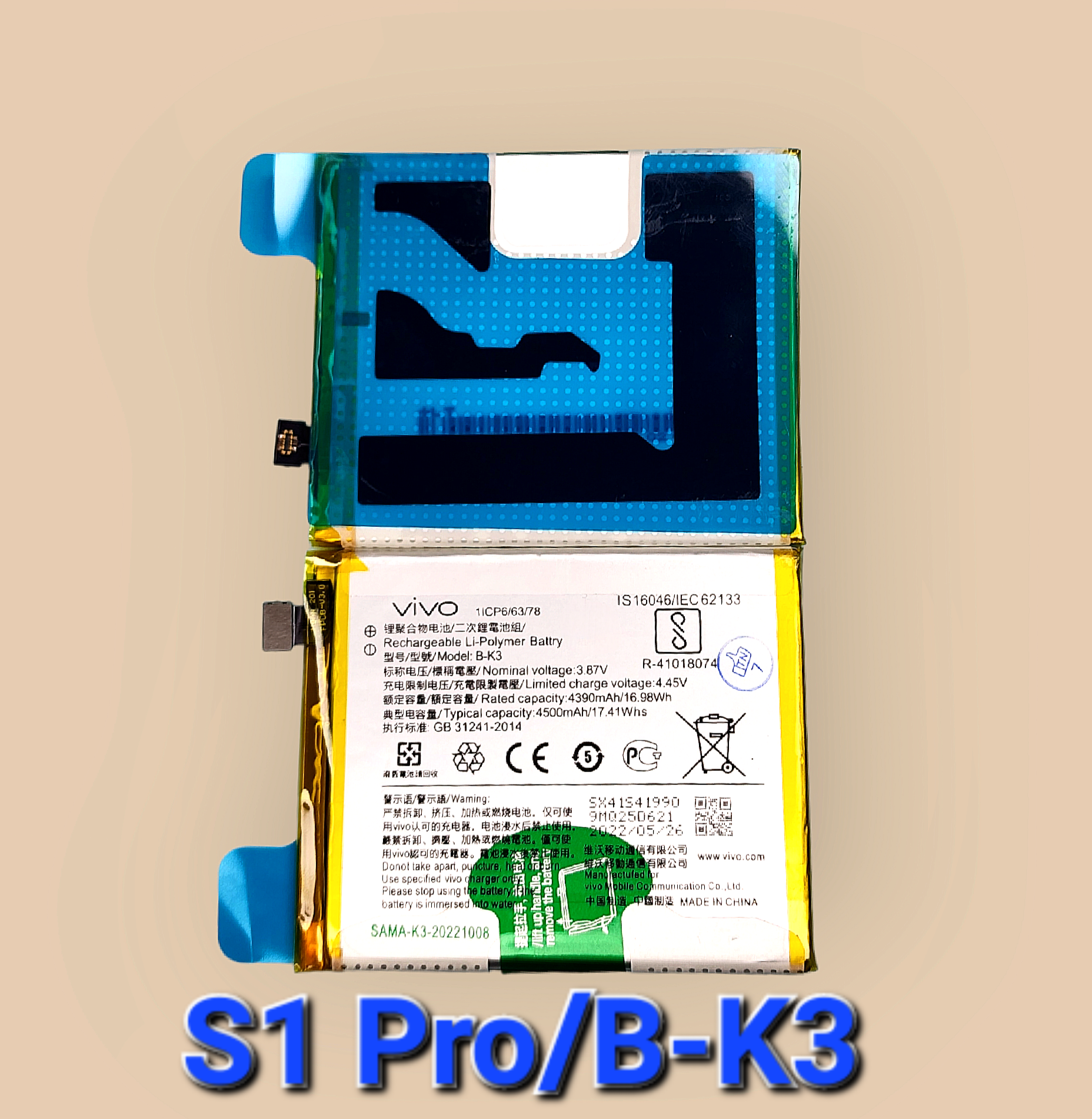 Pin Vivo S1 Pro/B-K3 Zin Hãng