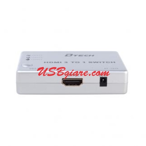 BỘ GỘP HDMI 3 IN 1 (HD 1.4) CÓ REMOTE DTECH DT-7018