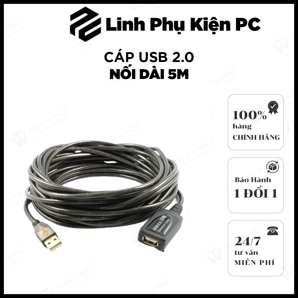 Cáp USB nối dài 5M - Dây nối dài usb 5m