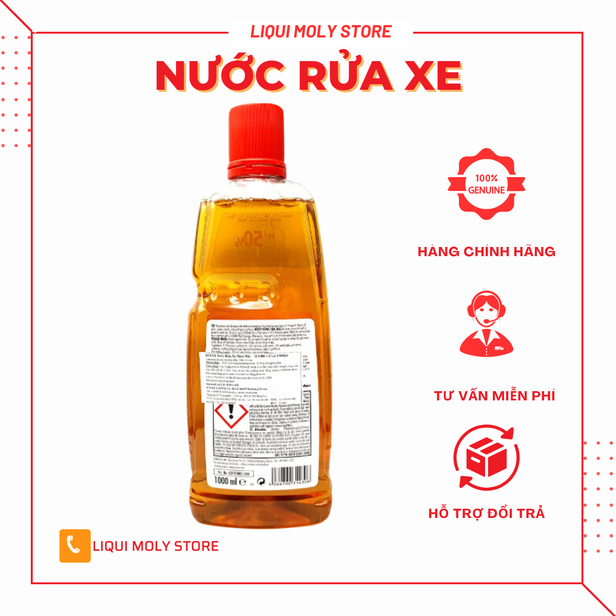Nước Rửa Xe Sonax Gloss Shampoo 1L
