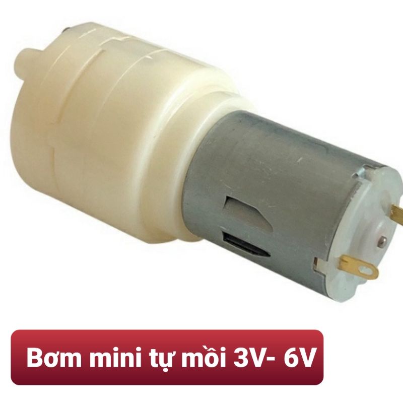 Máy bơm nước mini 3.7v 5v 6v .Làm máy rửa tay rót r.ượu..