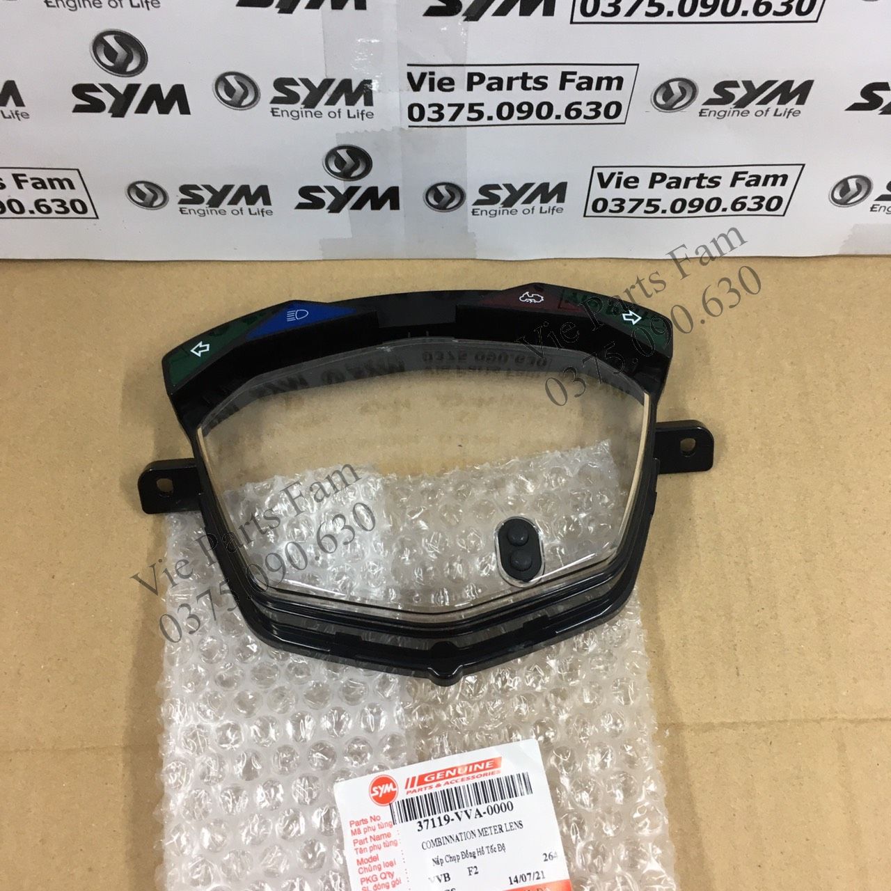 Mặt kính đồng hồ Shark SYM, hàng din SYM mới 100%