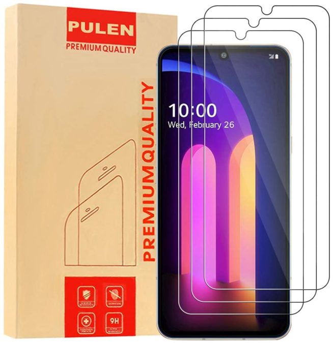 Kính cường lực trong suốt cho LG V60 (Kèm miếng lau)