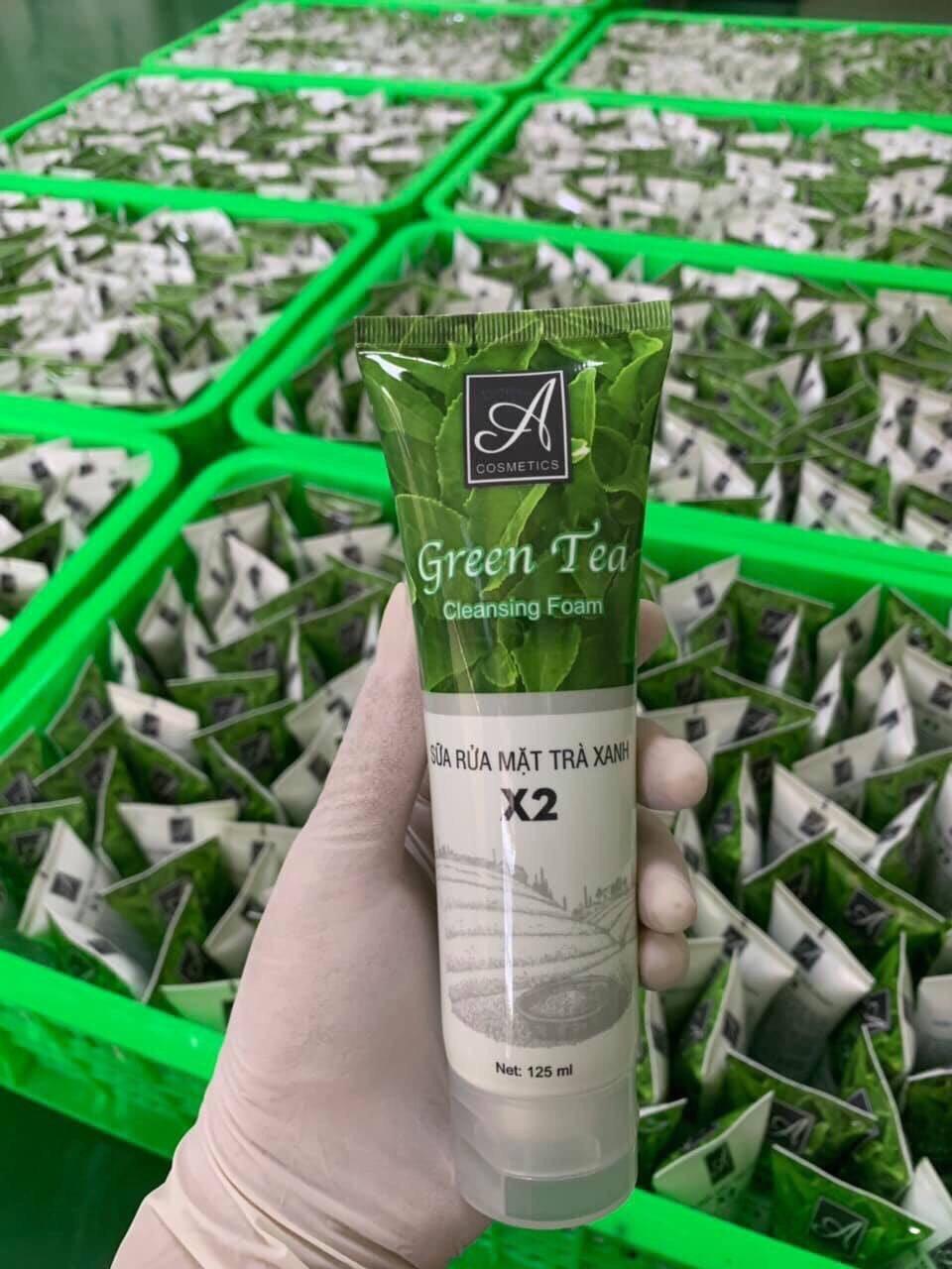 sữa rửa mặt trà xanh X2