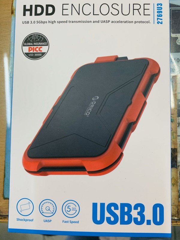 Bảng giá Hộp Đựng Ổ Cứng Di Động HDD Box ORICO 2769U3( Màu đỏ) USB3.0/2.5 Nhựa ABS+Silica gel Phong Vũ