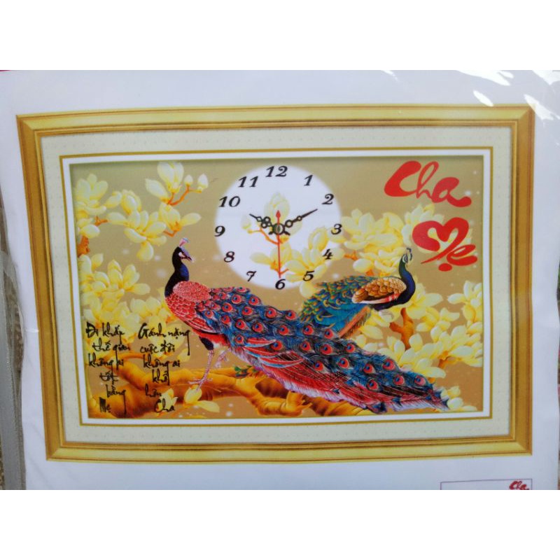 Tranh thêu 3d cha mẹ lv3449