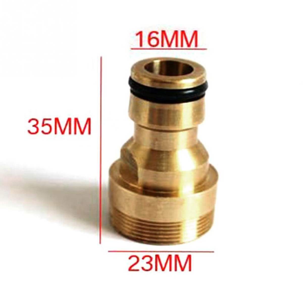 [HCM]Khớp nối nhanh  Đầu nối ống nước đầu nối vòi nước đồng thau ren trong 21mm ren ngoài 23mm