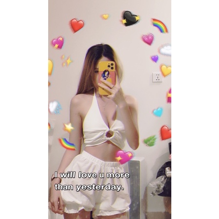 Áo Bikini Cột Dây Lưng Gợi Cảm