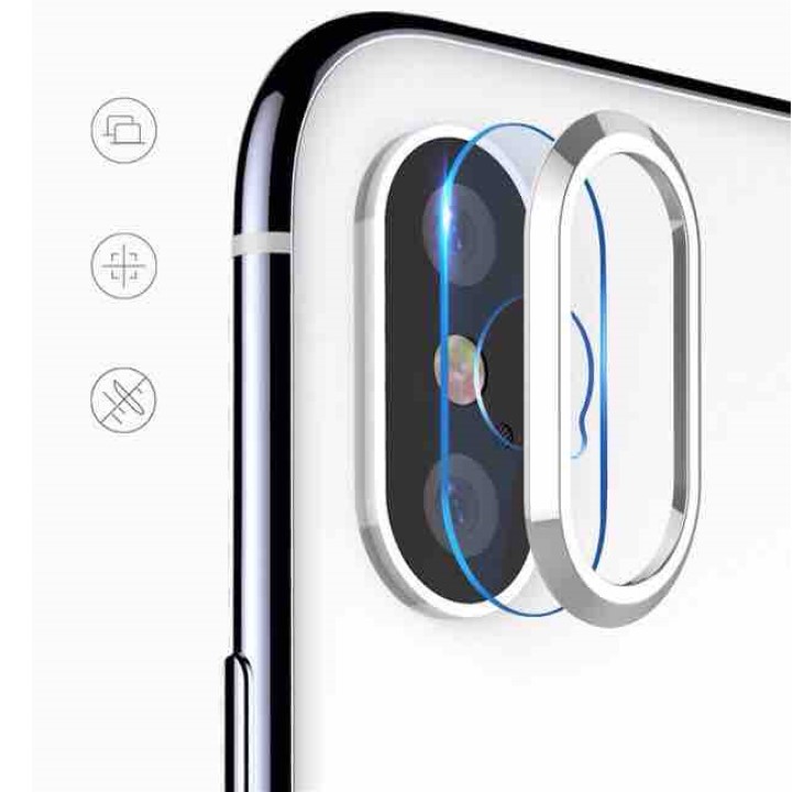 Combo Kính Cường Lực và Vòng Bảo Vệ Camera iPhone X, Xs Max