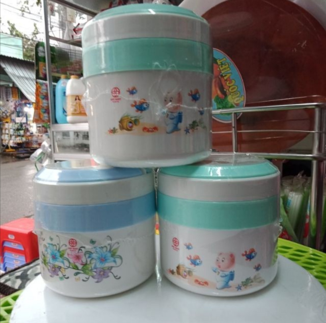 CẶP LỒNG GIỮ NHIỆT 1350ML 2 NGĂN VIỆT NHẬT