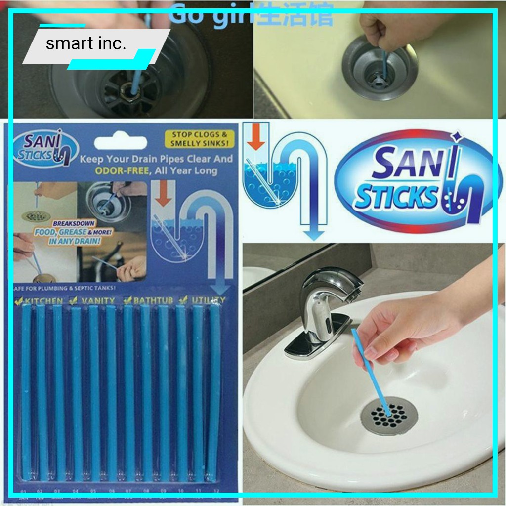 Que thông tắc nghẽn khử mùi Sani Sticks (12 que/ Hộp)