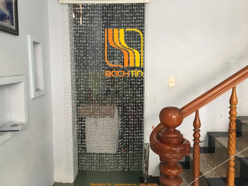 Mành hạt nhựa chuỗi pha lê Bách Tín, rèm cửa trang trí decor,vách ngăn tường