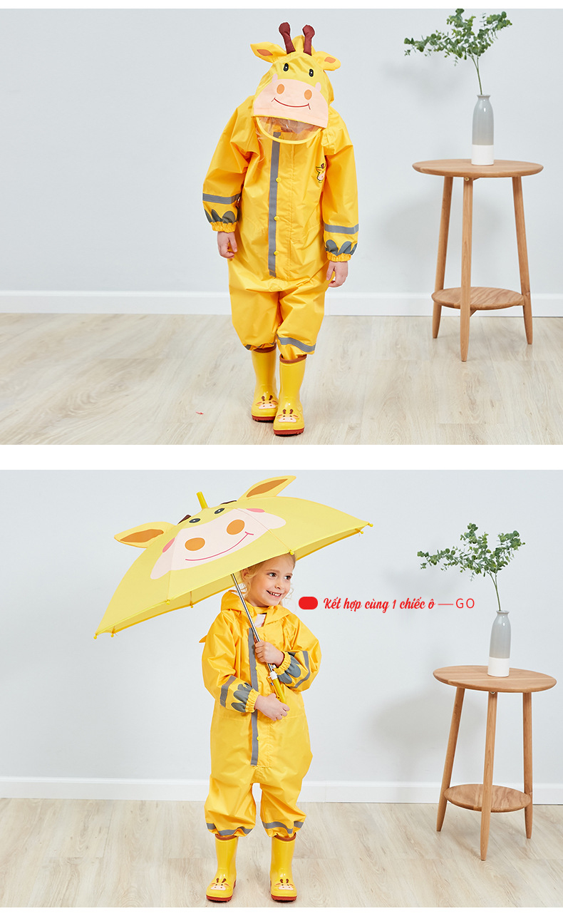 Áo Mưa Body Cao Cấp Cho Bé