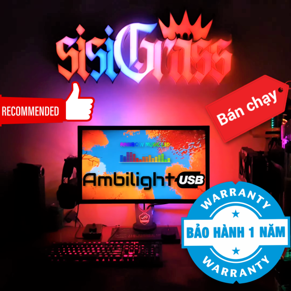 Bảng giá [CHÍNH HÃNG] Đèn led Ambilight USB theo màu màn hình kết hợp 100 hiệu ứng nháy theo nhạc