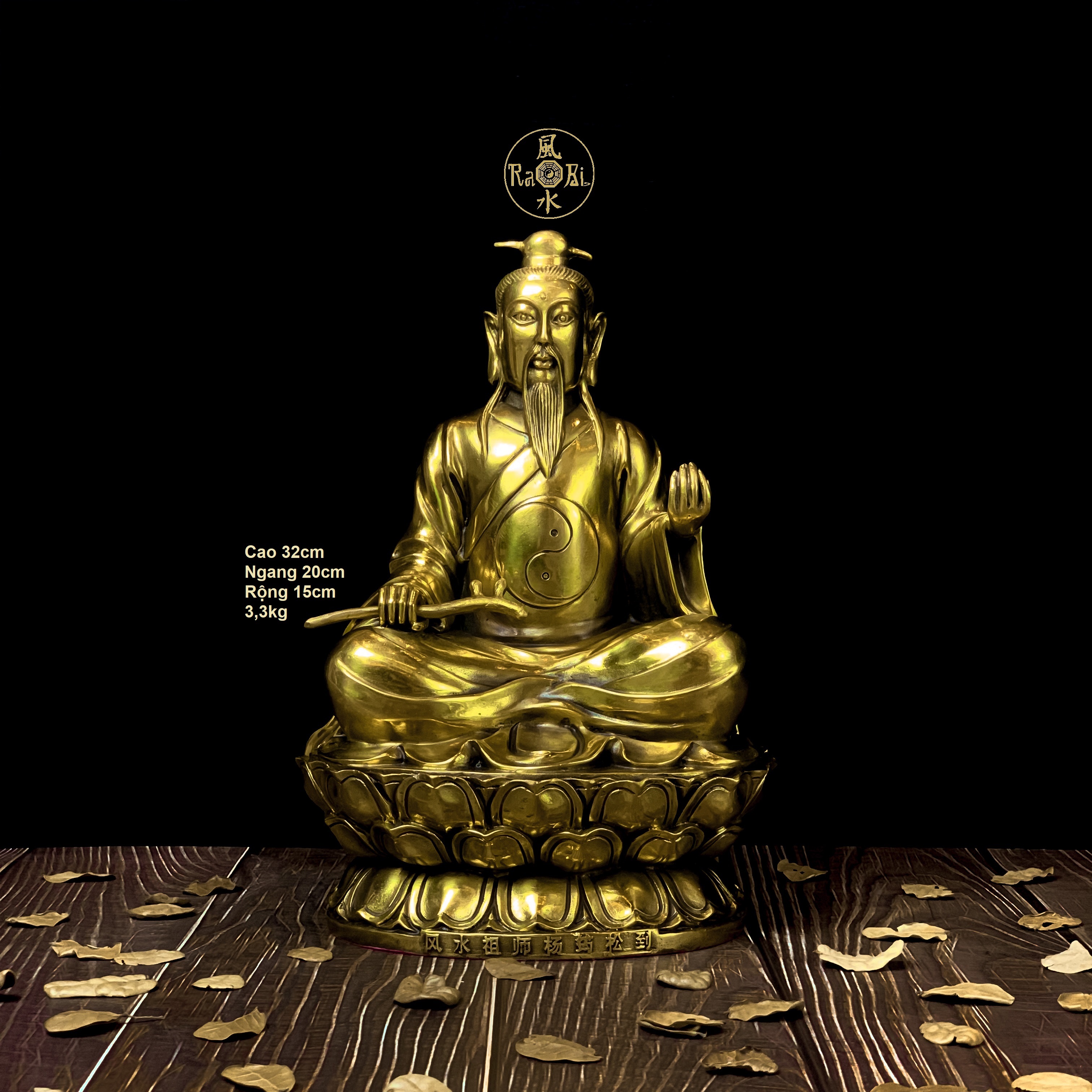 Tổ sư phong thủy dương tiên công - tượng đồng phong thủy cao cấp