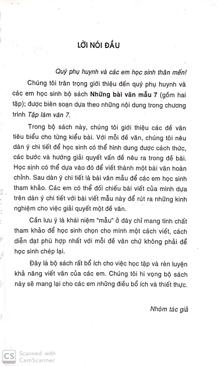 [HCM]Những bài văn mẫu 7/1