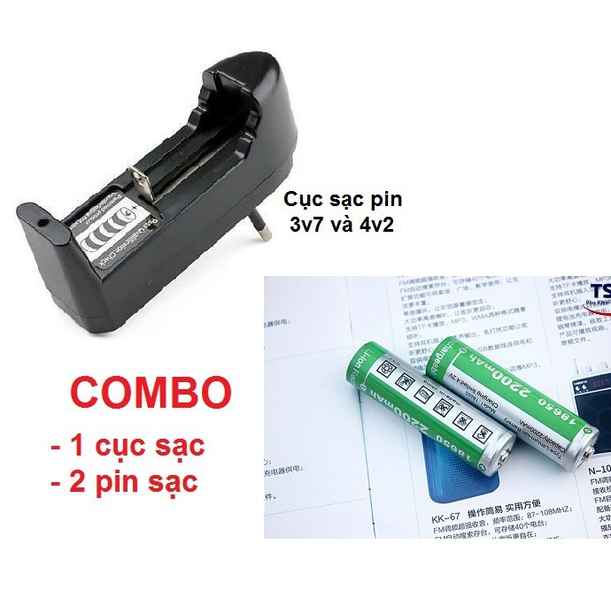 Cục sạc, dock sạc, dùng sạc các loại pin 18650 pin 3v7, 4v2. loại sạc 1 pin