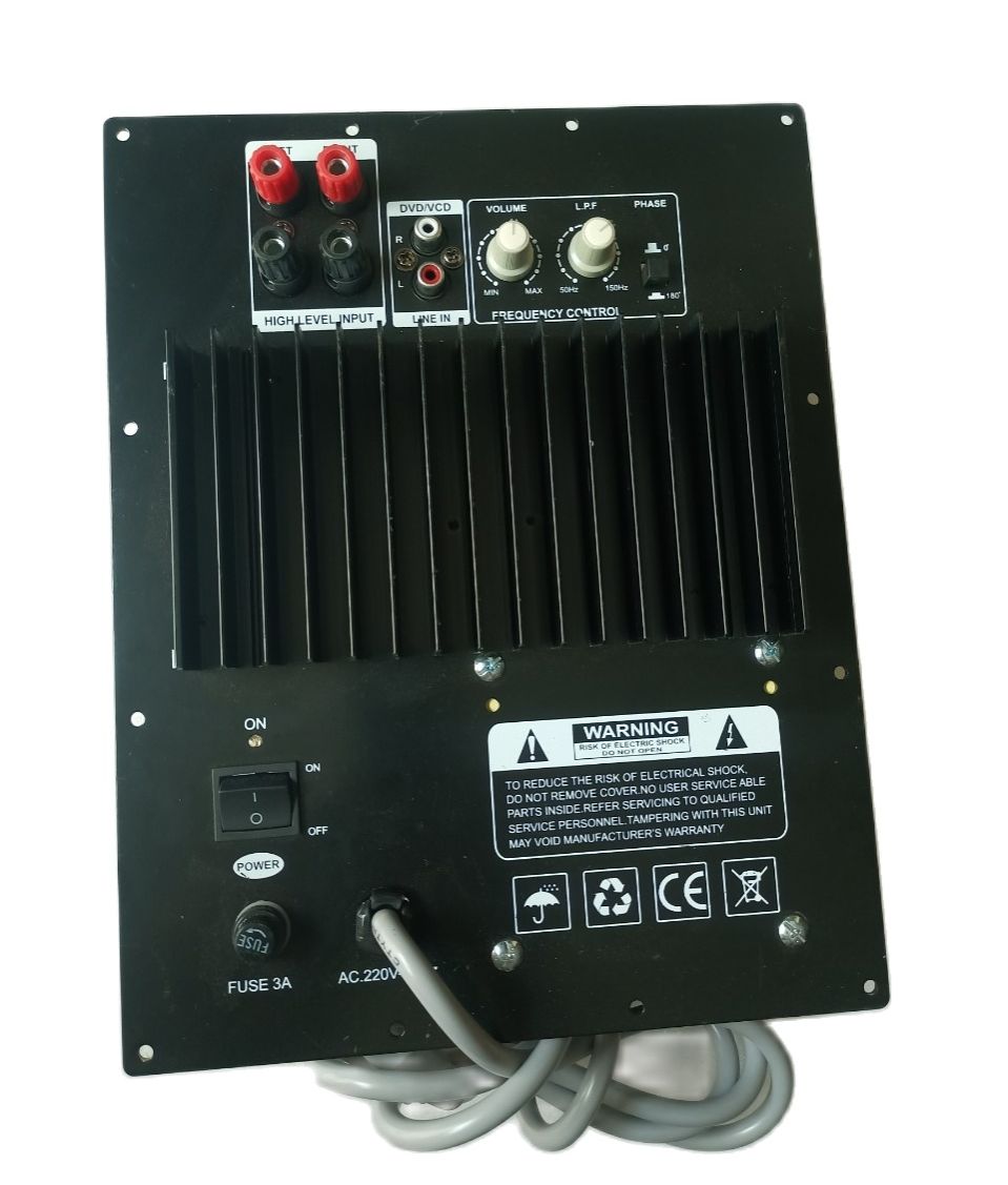 Mạch SUB Điện Siêu Trầm 250W, 2 Sò, Nguồn Đồng (Kèm Dây Cáp Nguồn)