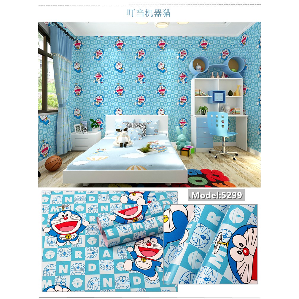 Giấy dán tường doremon 02 0.45*10m