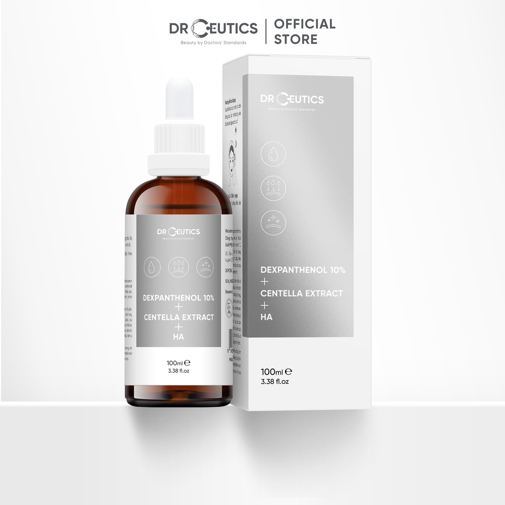 [DrCeutics] Serum Phục Hồi Da Chuyên Sâu Dexpanthenol 10% + Centella Extract + HA