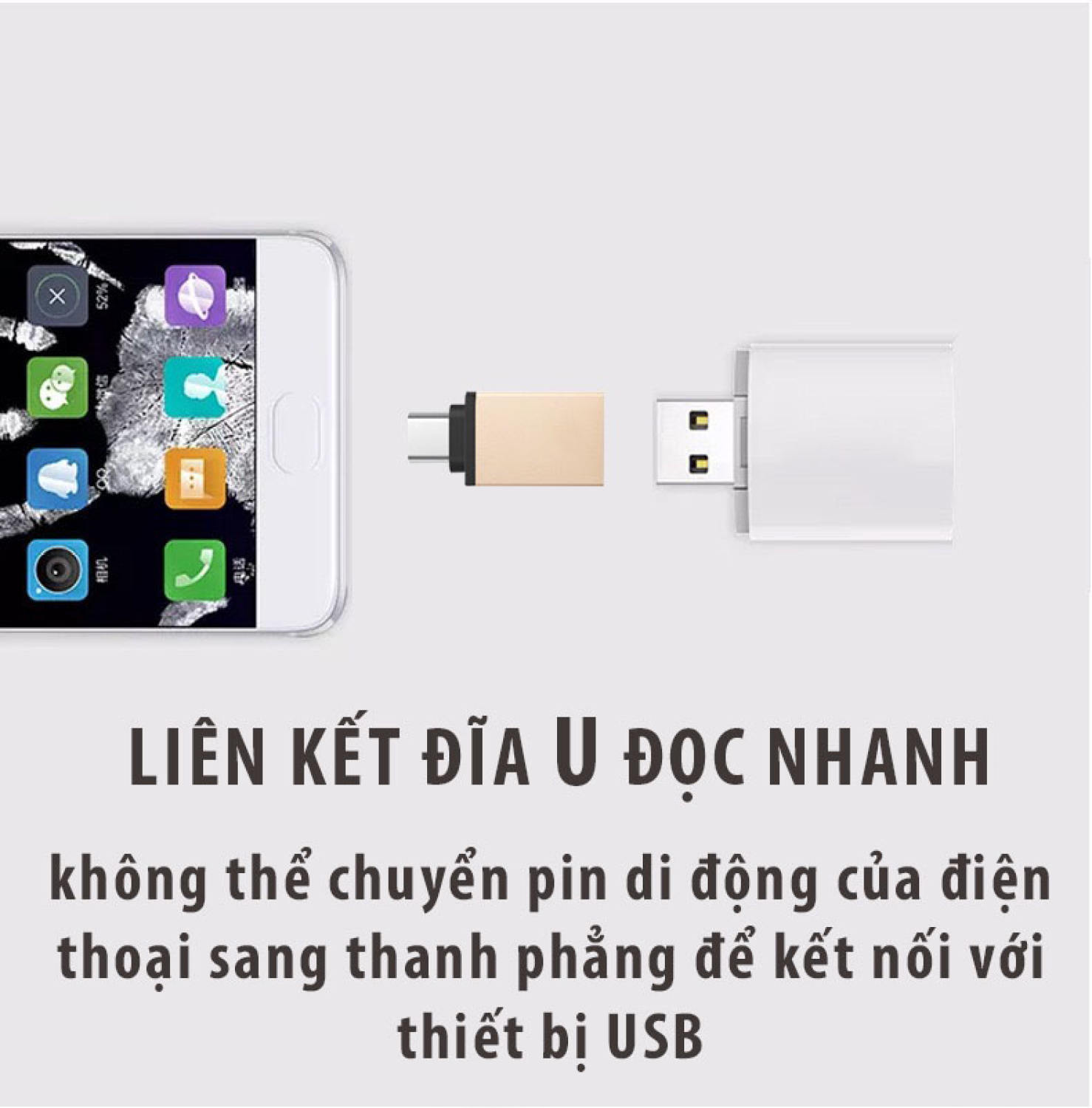 [HCM]Đầu Chuyển Đổi USB Type C sang USB 3.0 Cho Điện thoại Macbook
