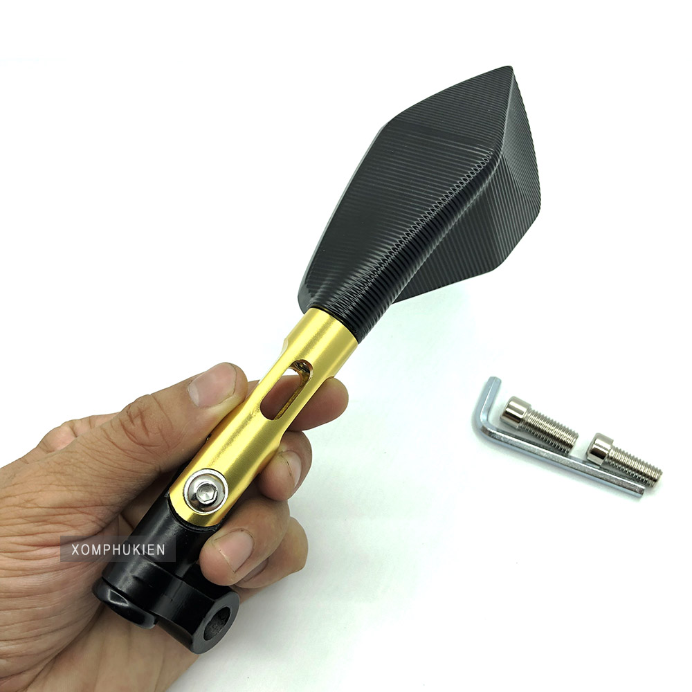 [HCM]Gương Chiếu Hậu 5 Cạnh Cho Xe Máy [ 1 chiếc Trái  Vàng ]