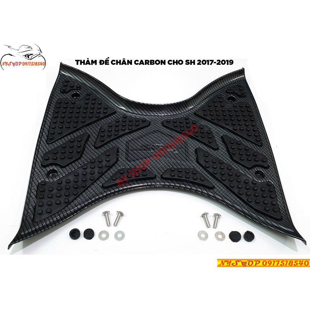 THẢM ĐỂ CHÂN CARBON XE SH 2017-2019  VIỆT NAM ( HÀNG ARTISTAR)