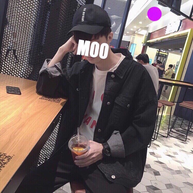 [HCM]ÁO KHOÁC JEAN ĐEN TRƠN (có hình chụp thật)