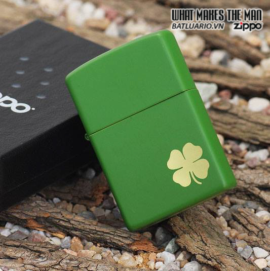 Bật lửa zippo 21032 - Bật lửa zippo Shamrock Green Matte
