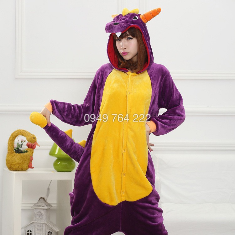 Bộ Đồ Thú Rồng Tím 💜 Bộ Đồ Thú Giá Rẻ
