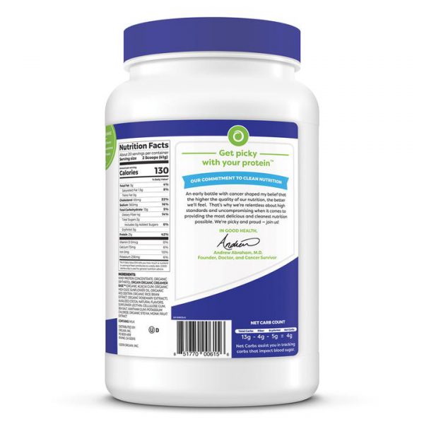 [HCM]BỘT WHEY ORGAIN GRASS FED PROTEIN HƯƠNG VANILLA 828G MỸ