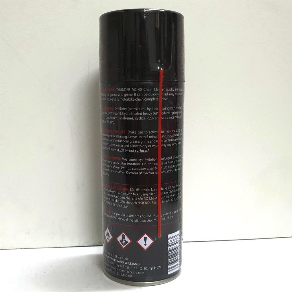 Rửa sên,vệ sinh sên Thunder MC-40 400ML