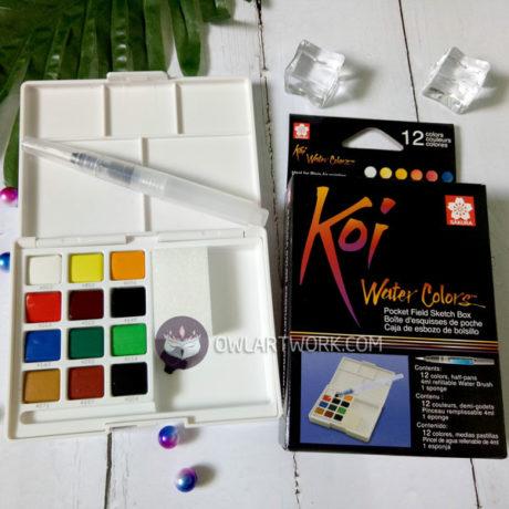 Màu nước Sakura Koi dạng nén set 12 màu