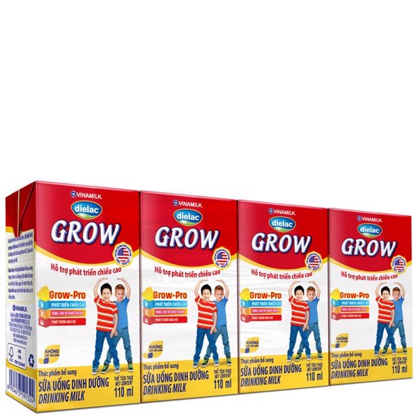 Sữa Bột Pha Sẵn Vinamilk Dielac Grow 110ml ( Thùng x 48 hộp)