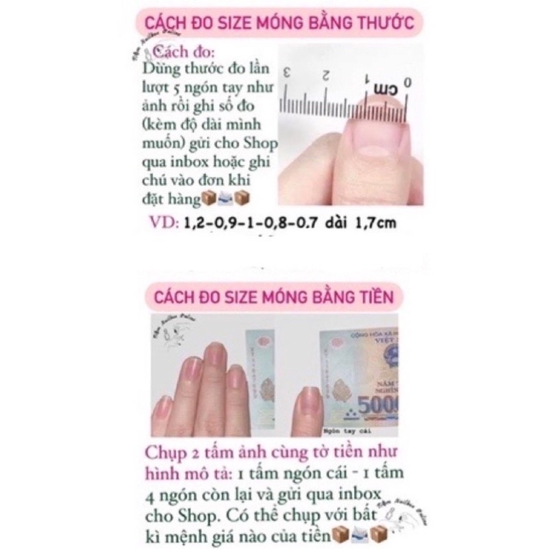 nail box móng thiết kế ngọn lửa trắng kèm dũa và keo