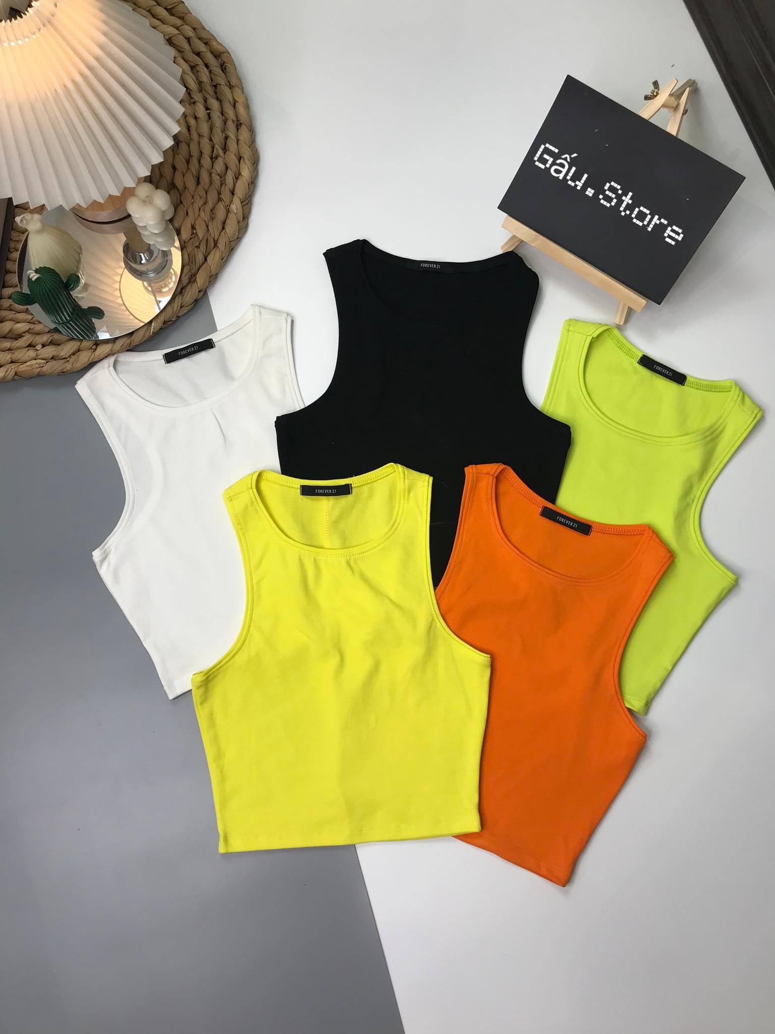 Áo ba lỗ ngược Croptop ôm body