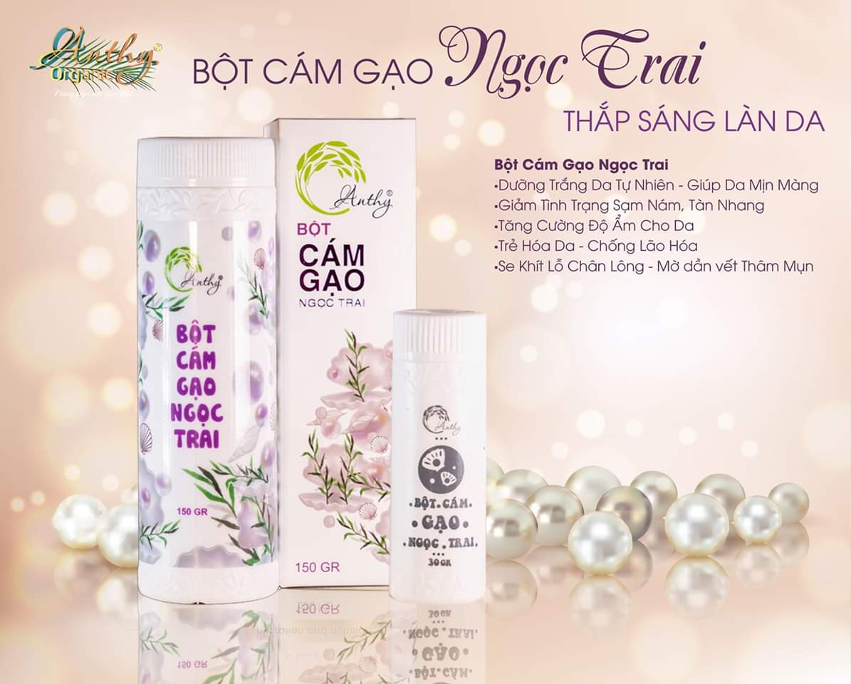 [HCM][Date 2026] Bột Cám Gạo Ngọc Trai Anthy 150gr