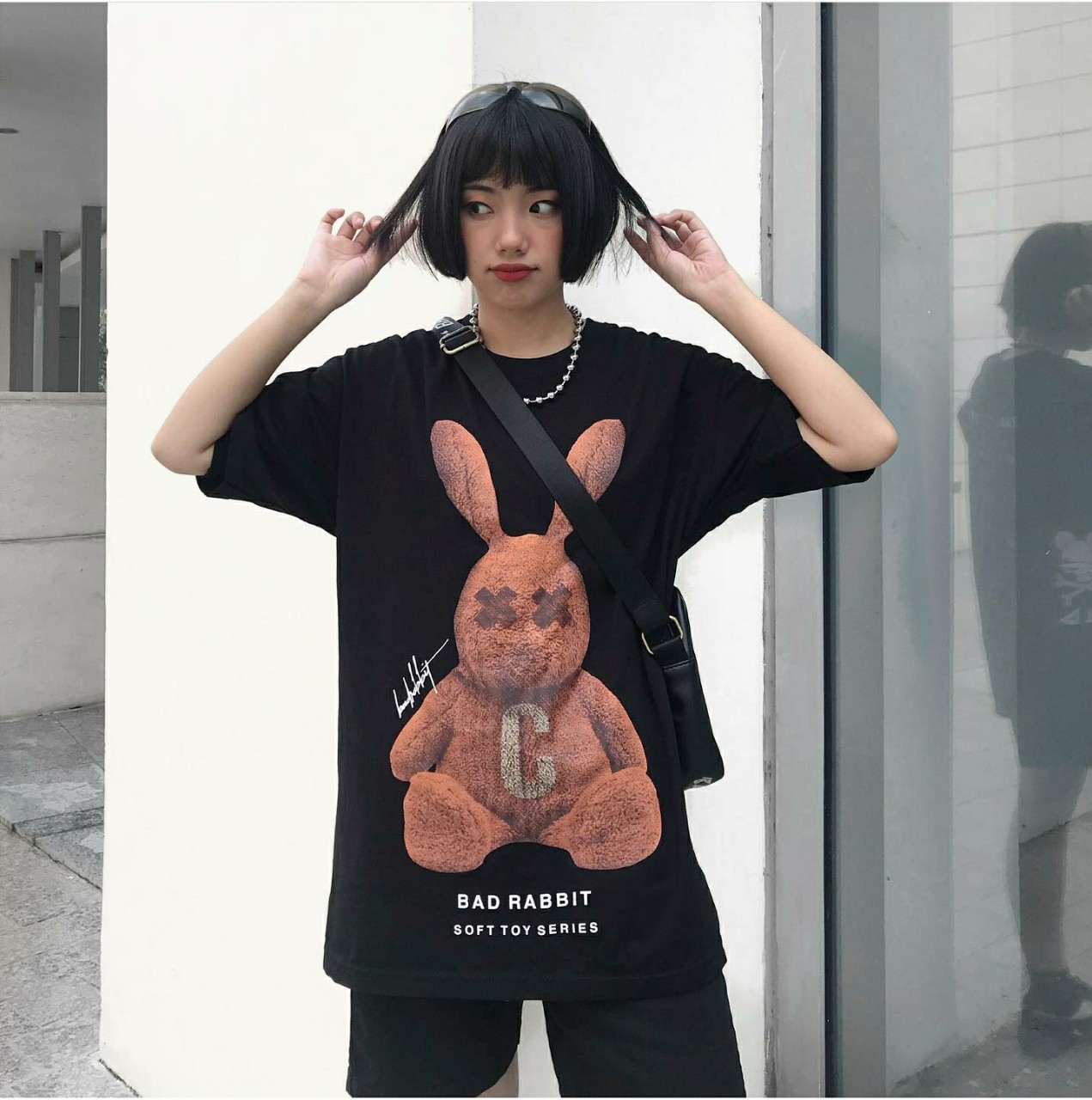 Áo Thun Tay Lỡ RABBIT TOY BROWN Unisex